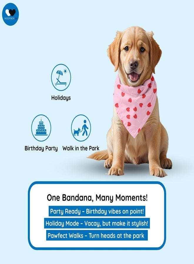 دبليو طوق باندانا للكلاب قابل للتعديل من W | هذا الطوق الجميل ذو التصميم الرائع هو إكسسوار مثالي لتزيين الكلاب (صغير، كيوبيد) - Image 5